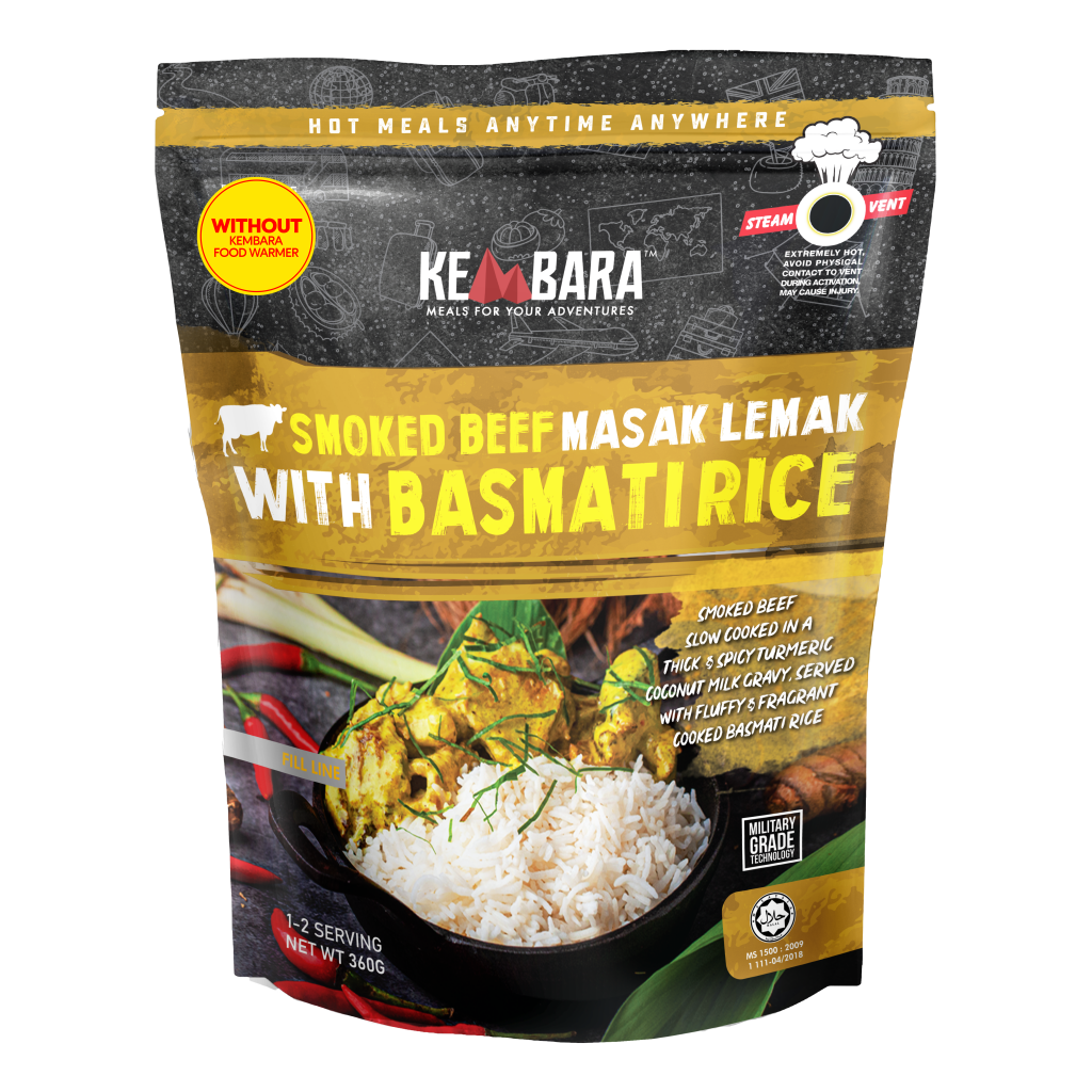 Smoked Beef Masak Lemak with Basmati Rice (Without Food Warmer