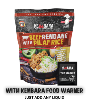 Beef Rendang with Pilaf Rice (With Food Warmer)